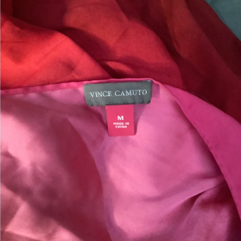 Vince Camuto Red and Pink Tunic